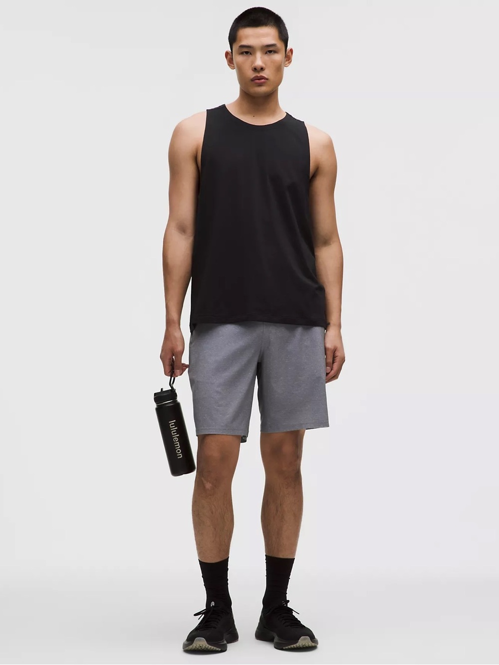 Lululemon Pace Breaker Lined Short 9" Colour - Speckled Heather Grey Multi